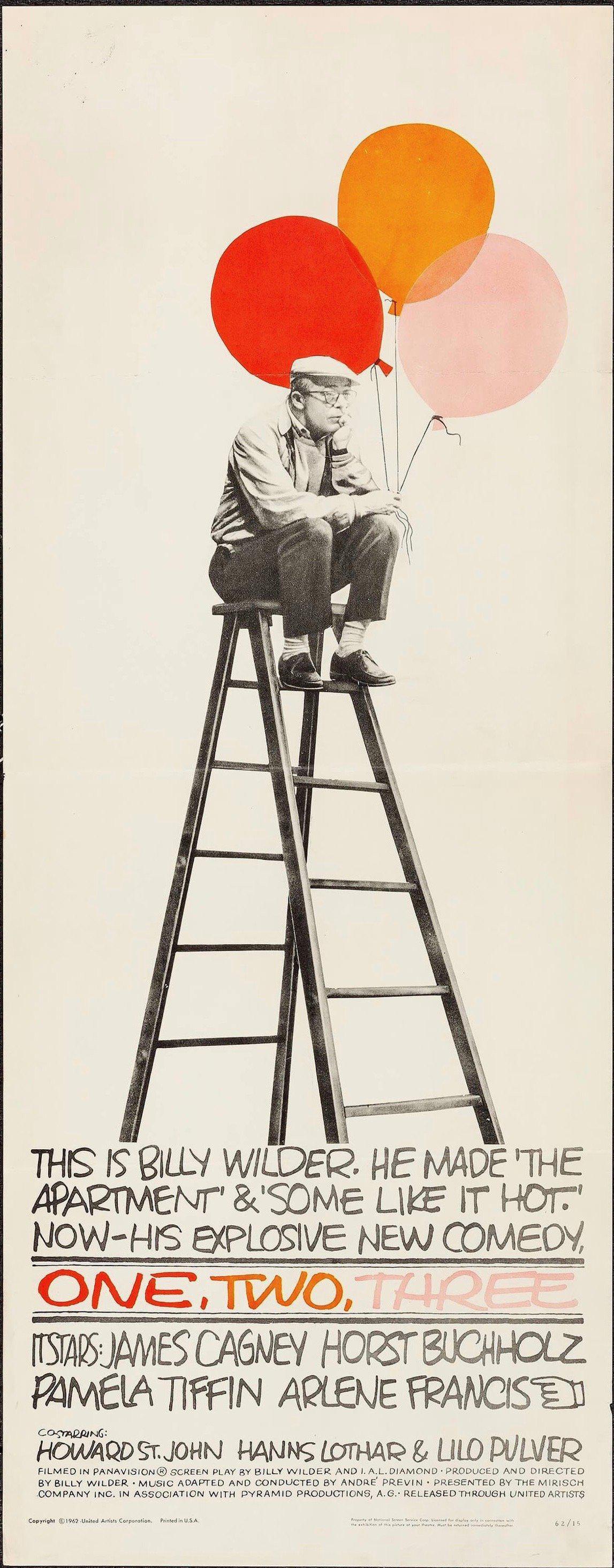 One Two Three Original Vintage Movie Poster