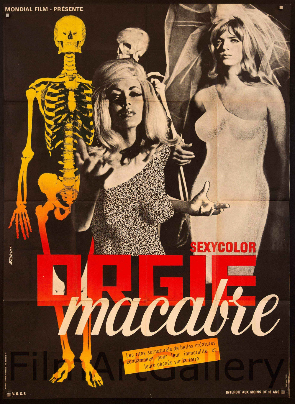 Orgy of The Dead Original Vintage Movie Poster