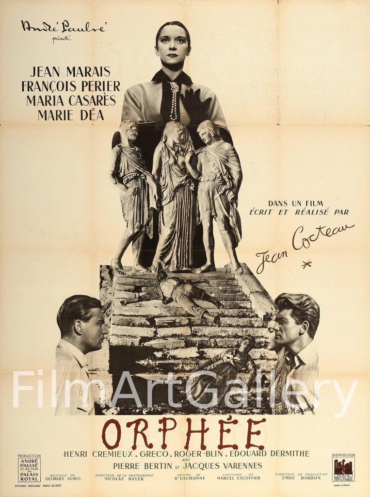 Orphee (Orpheus) Original Vintage Movie Poster