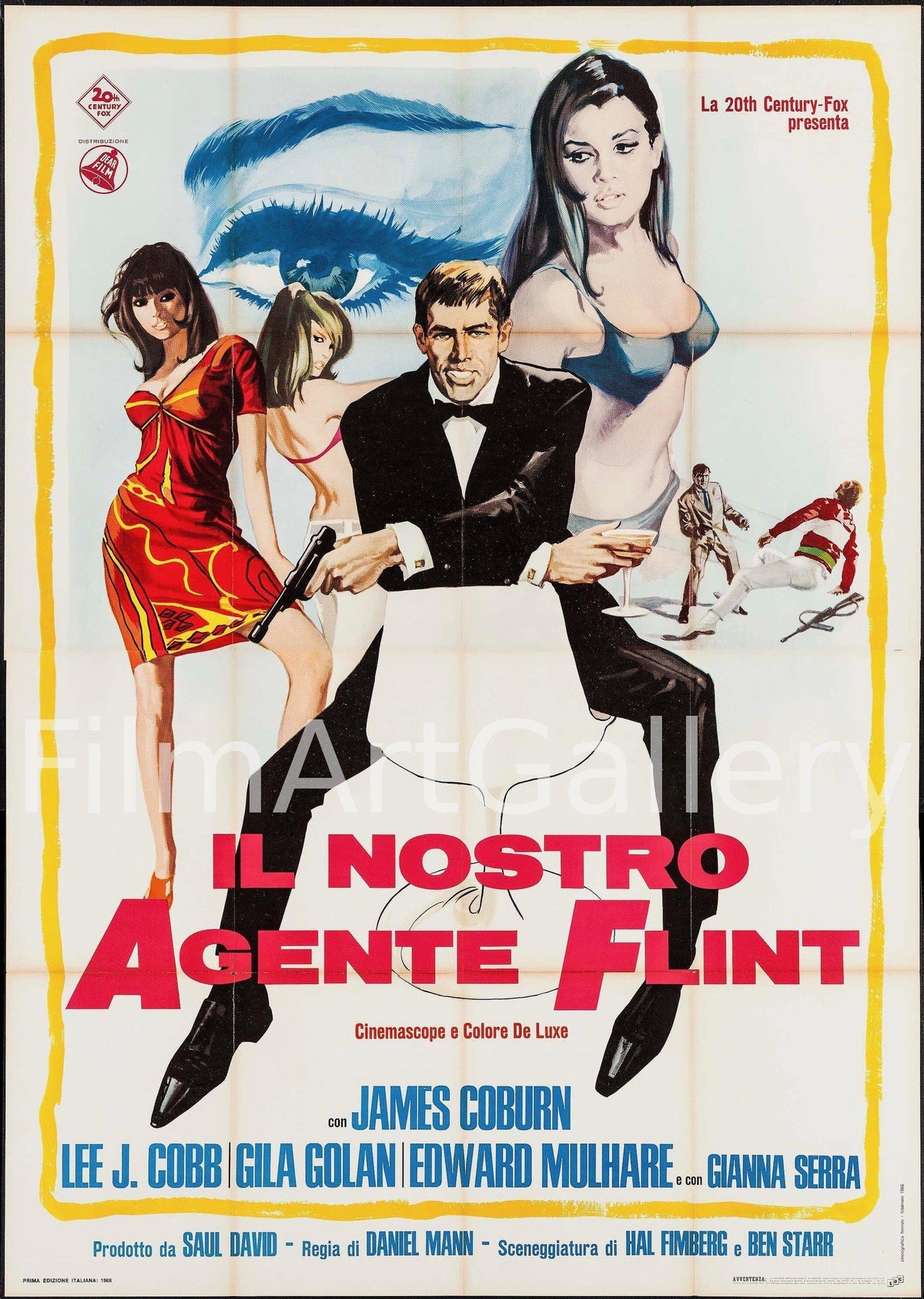 Our Man Flint Original Vintage Movie Poster