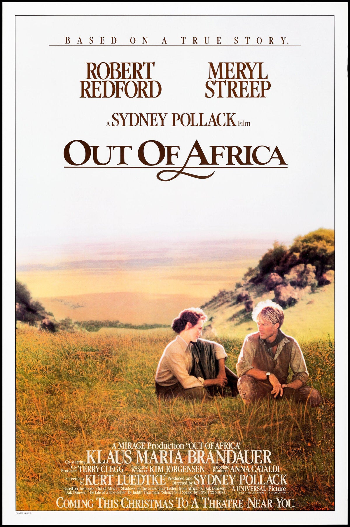 Out of Africa Original Vintage Movie Poster