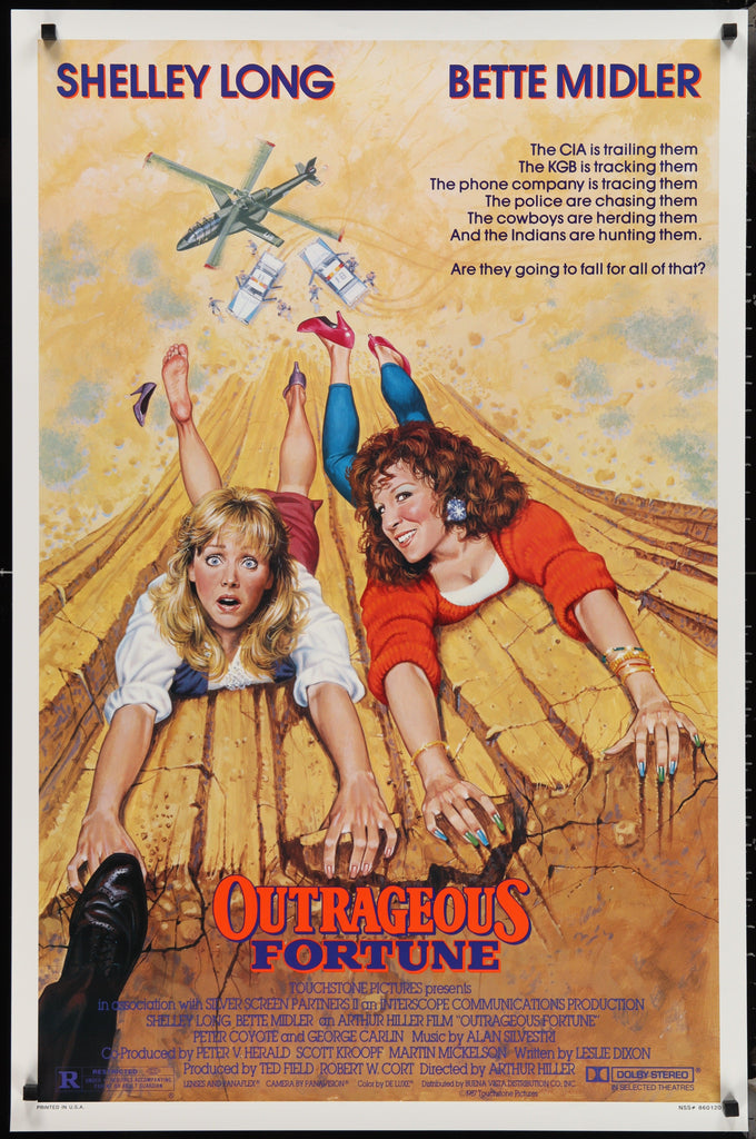 Outrageous Fortune Original Vintage Movie Poster