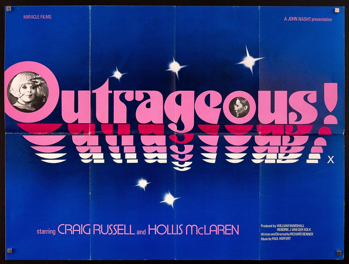 Outrageous! British Quad (30x40) Original Vintage Movie Poster