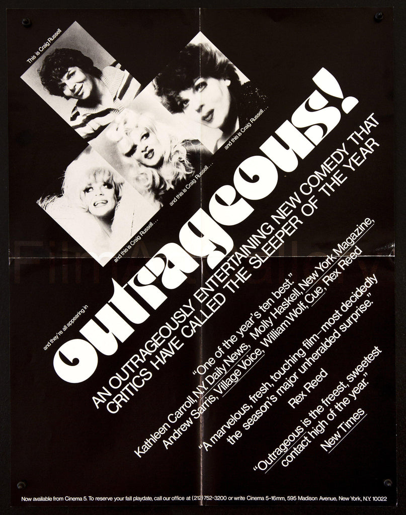 Outrageous! Original Vintage Movie Poster
