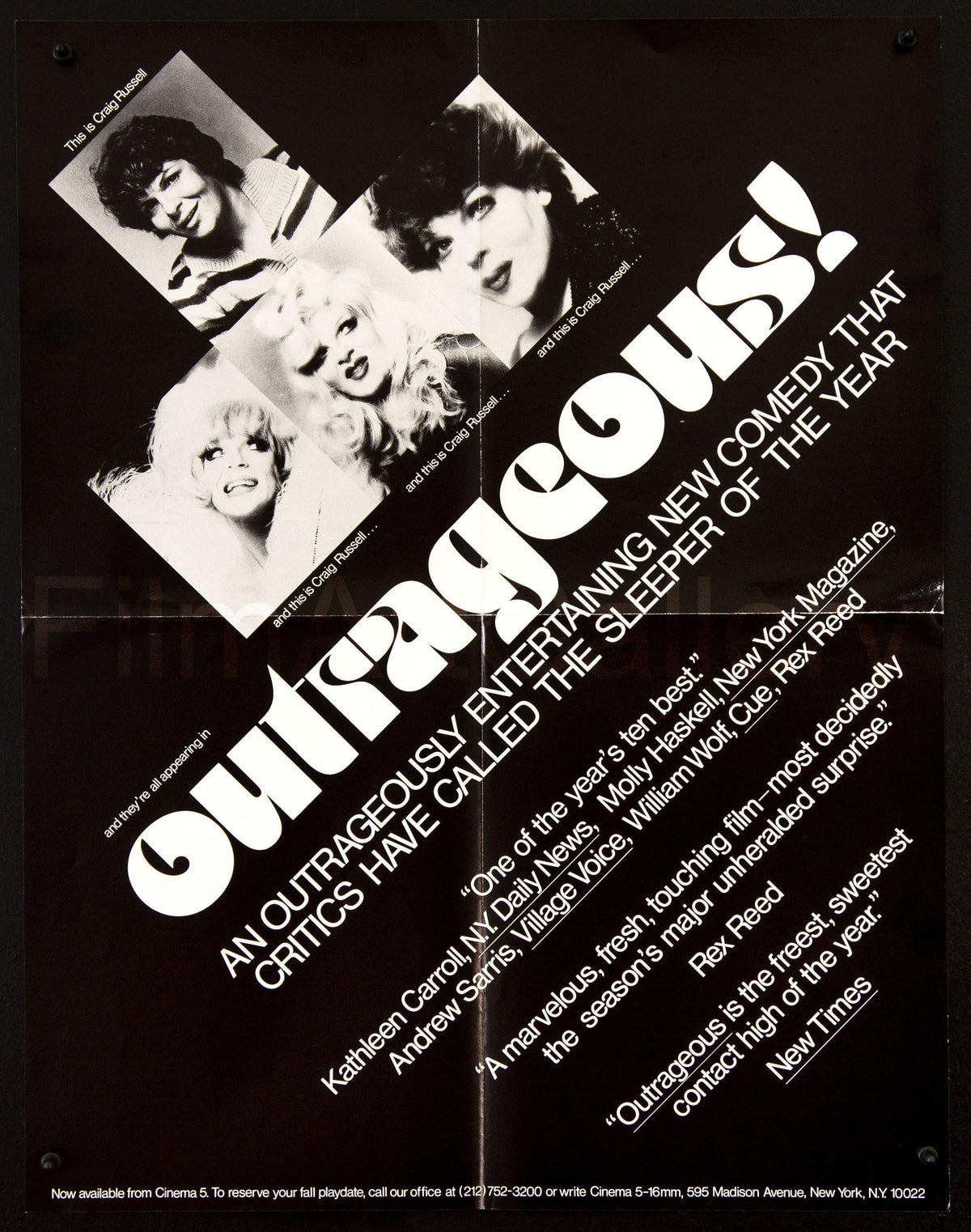 Outrageous! Original Vintage Movie Poster