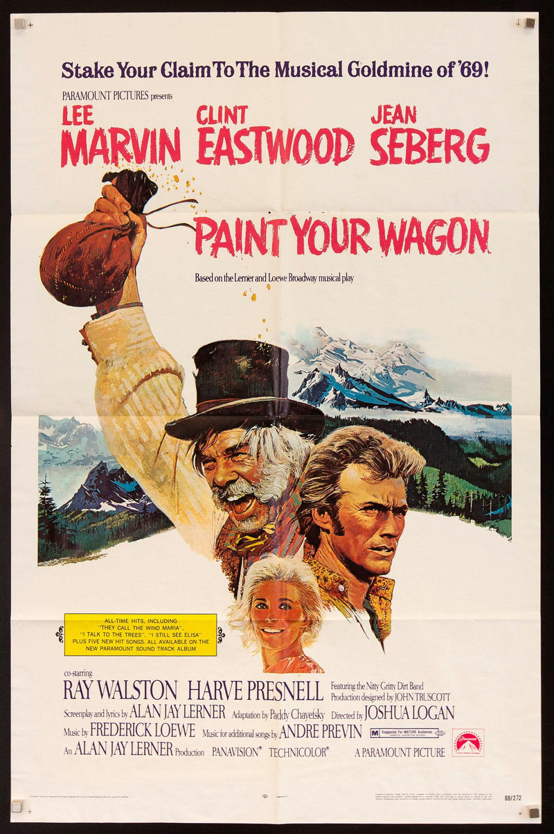 Paint Your Wagon 1 Sheet (27x41) Original Vintage Movie Poster