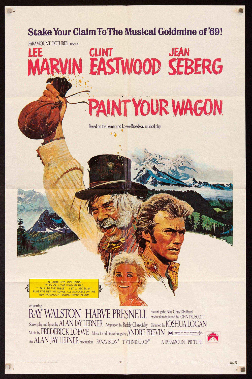 Paint Your Wagon Original Vintage Movie Poster