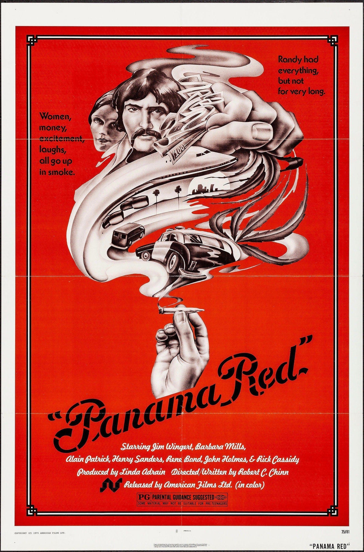 Panama Red Original Vintage Movie Poster