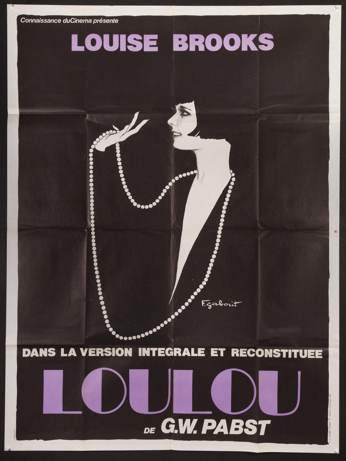 Pandora&#39;s Box (Loulou) French 1 panel (47x63) Original Vintage Movie Poster