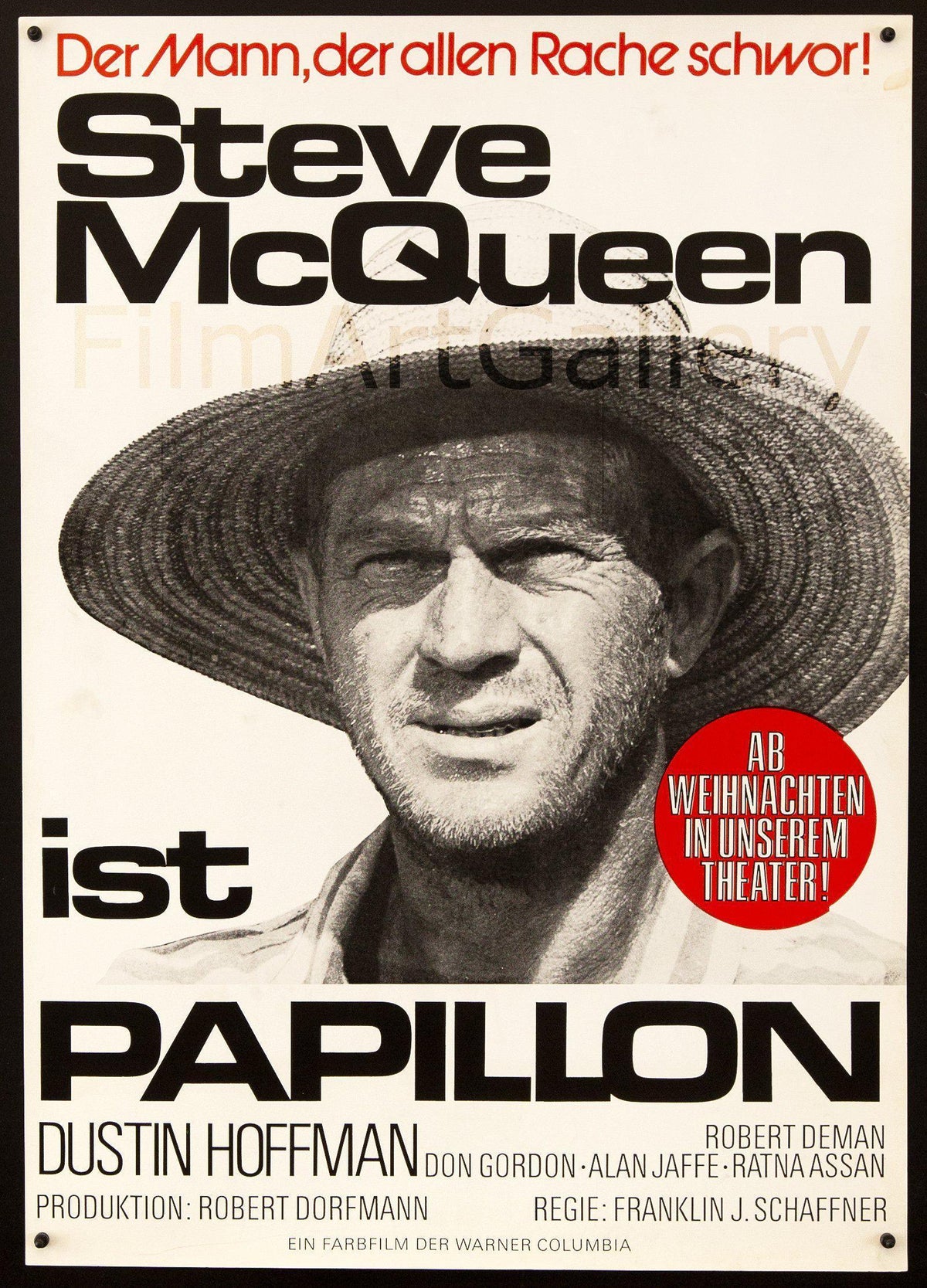 Papillon Original Vintage Movie Poster