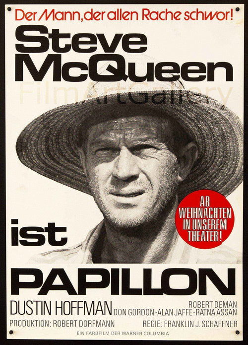 Papillon Original Vintage Movie Poster