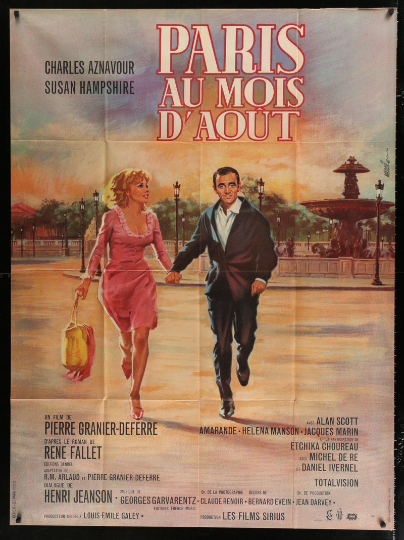 Paris Au Mois D'Aout (... in the Month of August) French 1 panel (47x63) Original Vintage Movie Poster