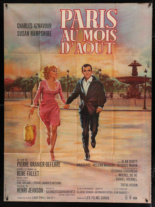 Paris Au Mois D'Aout (... in the Month of August) Original Vintage Movie Poster