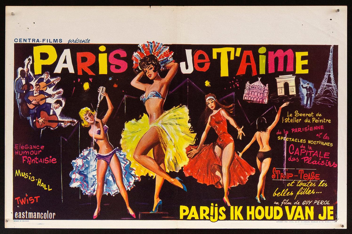Paris, I Love You (Paris Je T&#39;Aime) Original Vintage Movie Poster