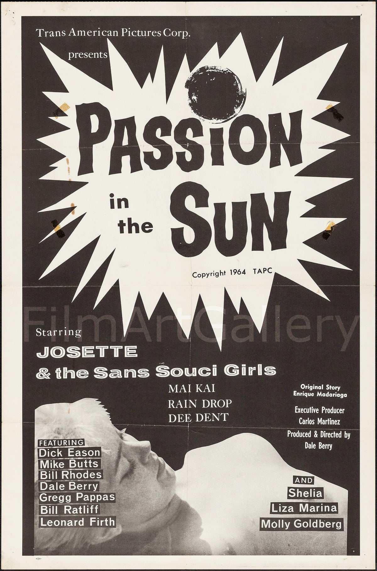 Passion in the Sun Original Vintage Movie Poster