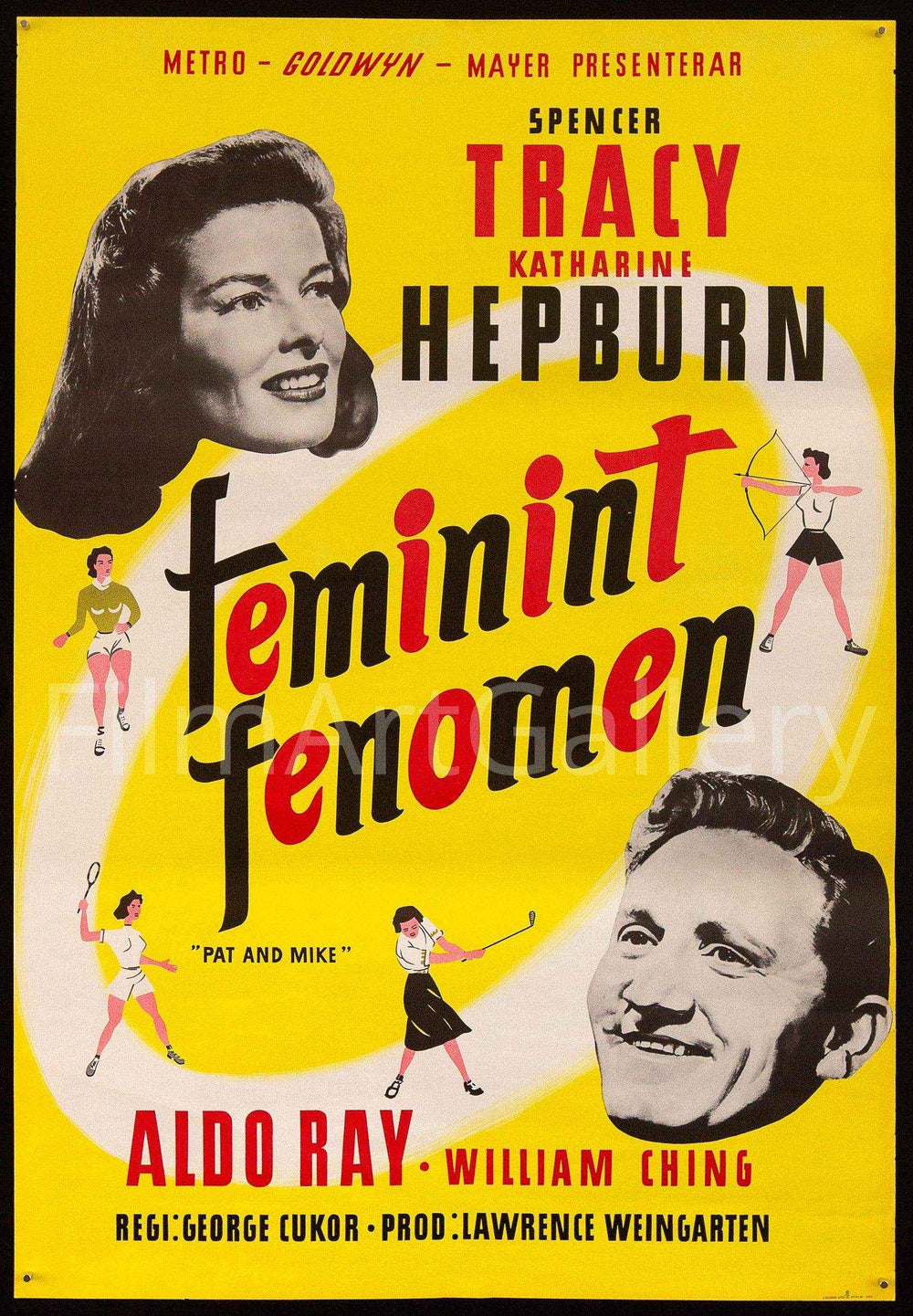 Pat and Mike Original Vintage Movie Poster