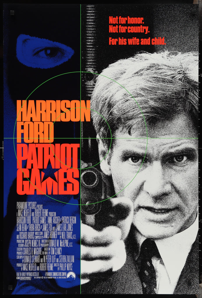 Patriot Games Original Vintage Movie Poster