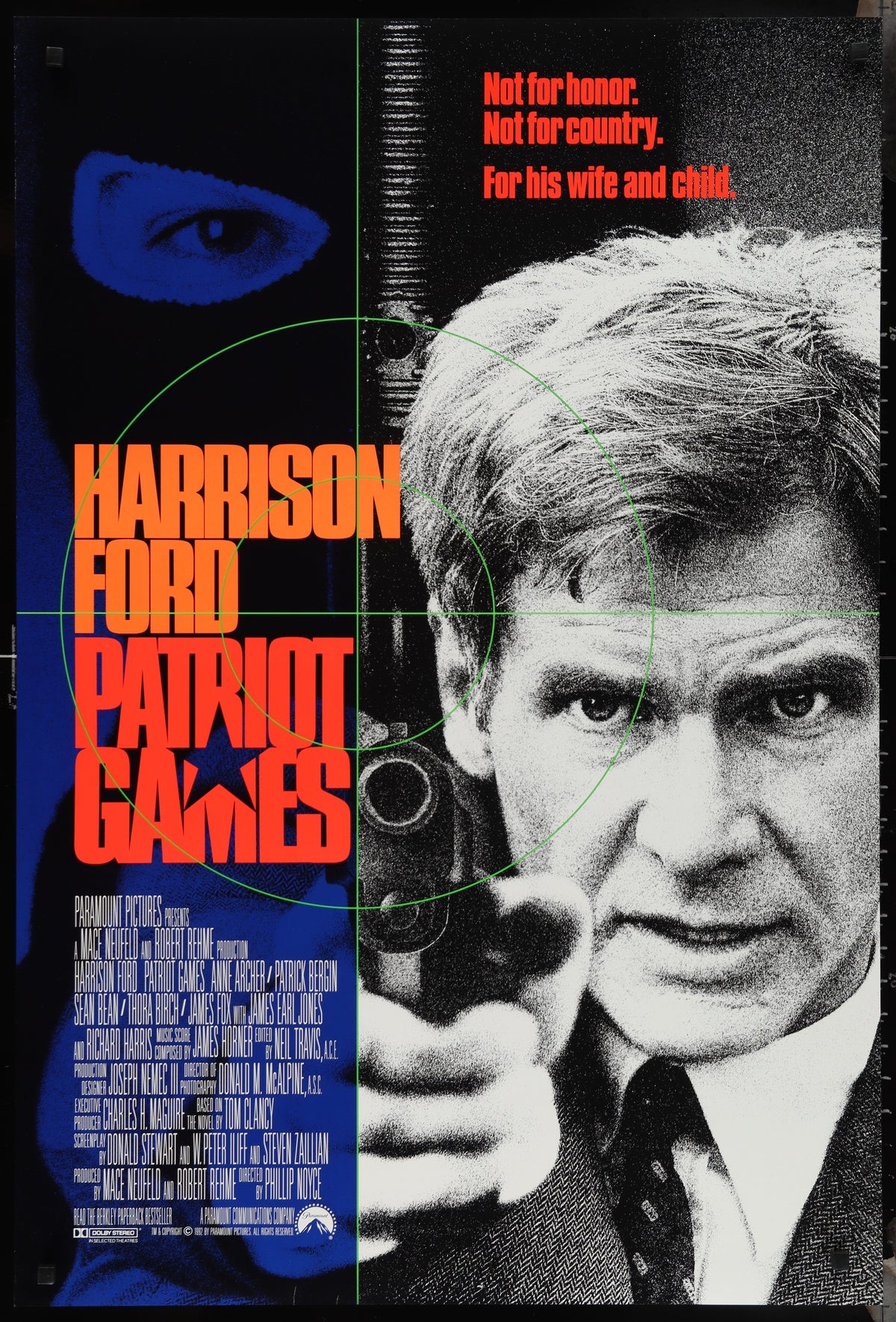 Patriot Games Original Vintage Movie Poster