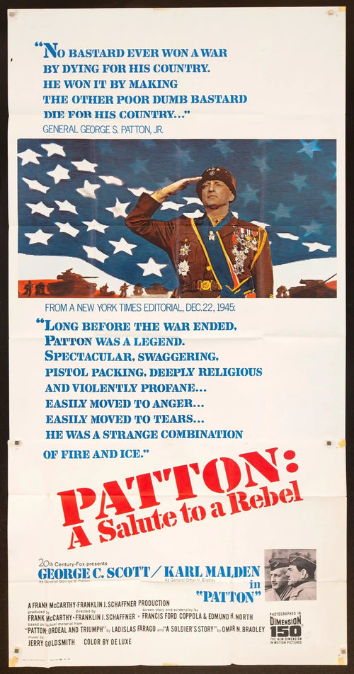 Patton Original Vintage Movie Poster