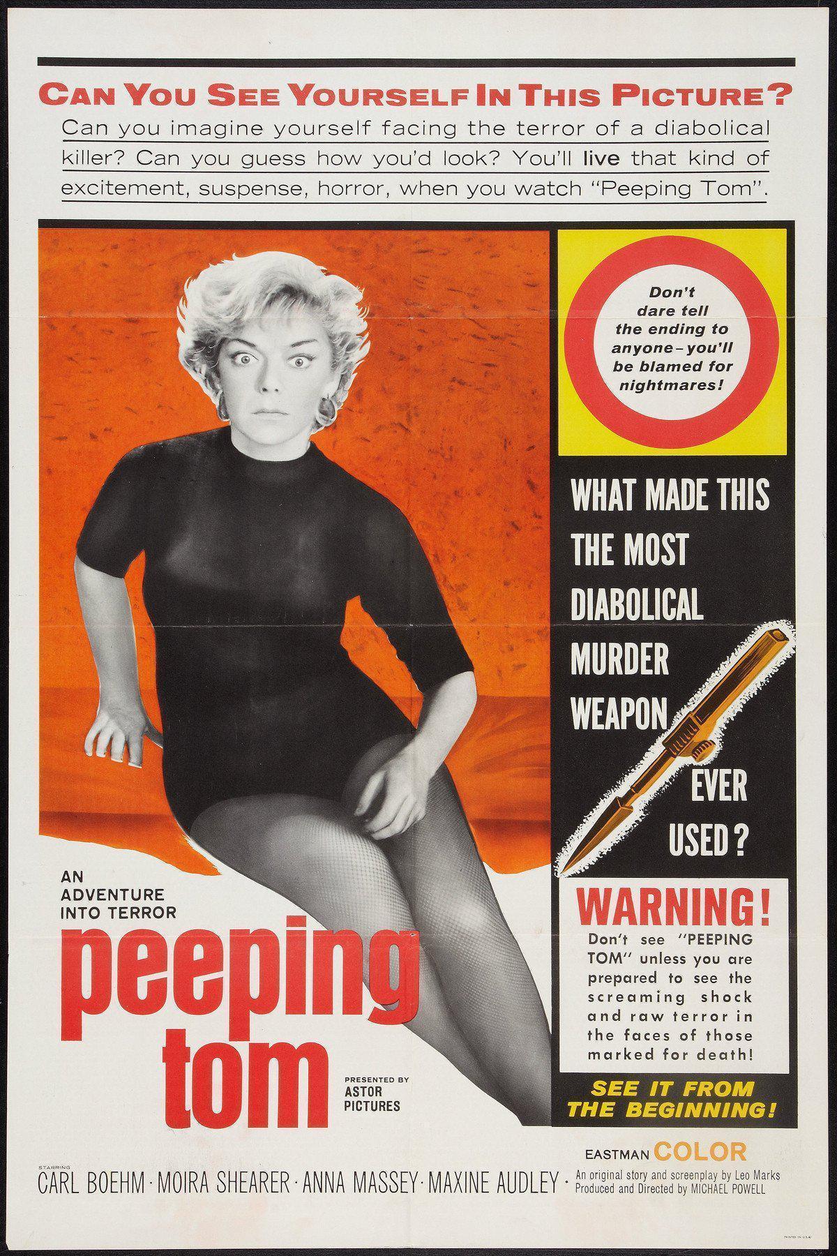 Peeping Tom Original Vintage Movie Poster