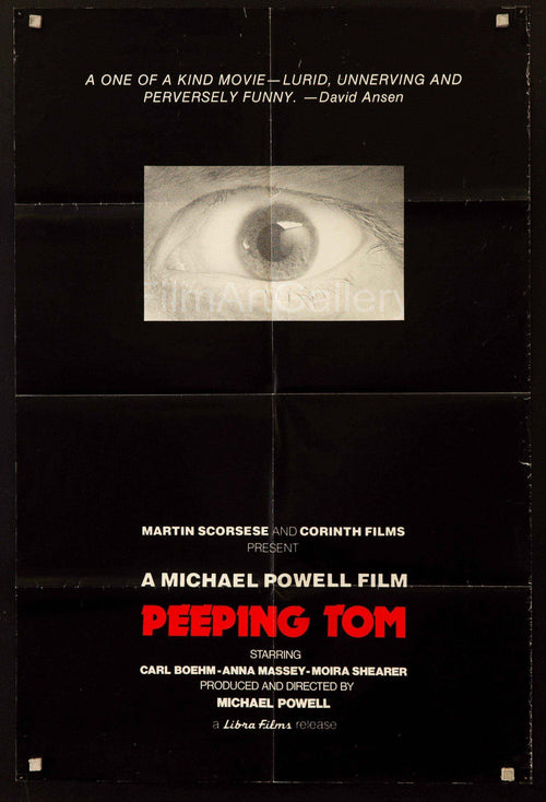 Peeping Tom Original Vintage Movie Poster