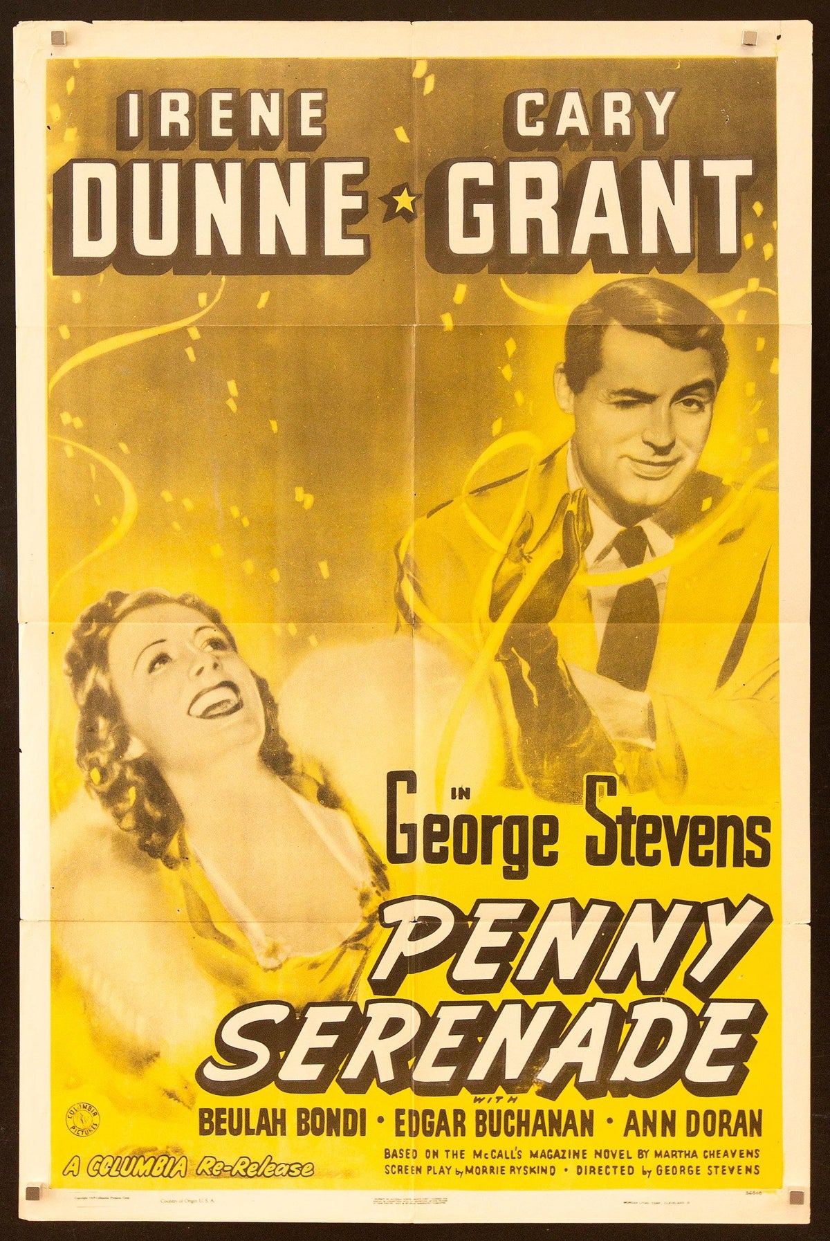 Penny Serenade 1 Sheet (27x41) Original Vintage Movie Poster