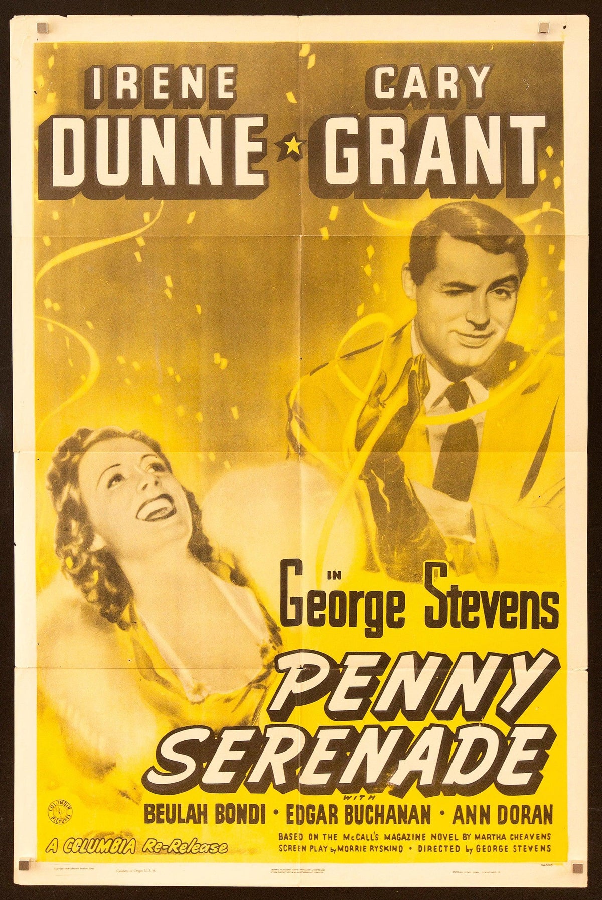 Penny Serenade Original Vintage Movie Poster
