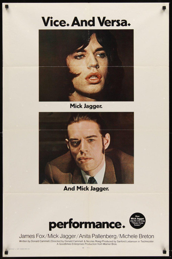 Performance Original Vintage Movie Poster