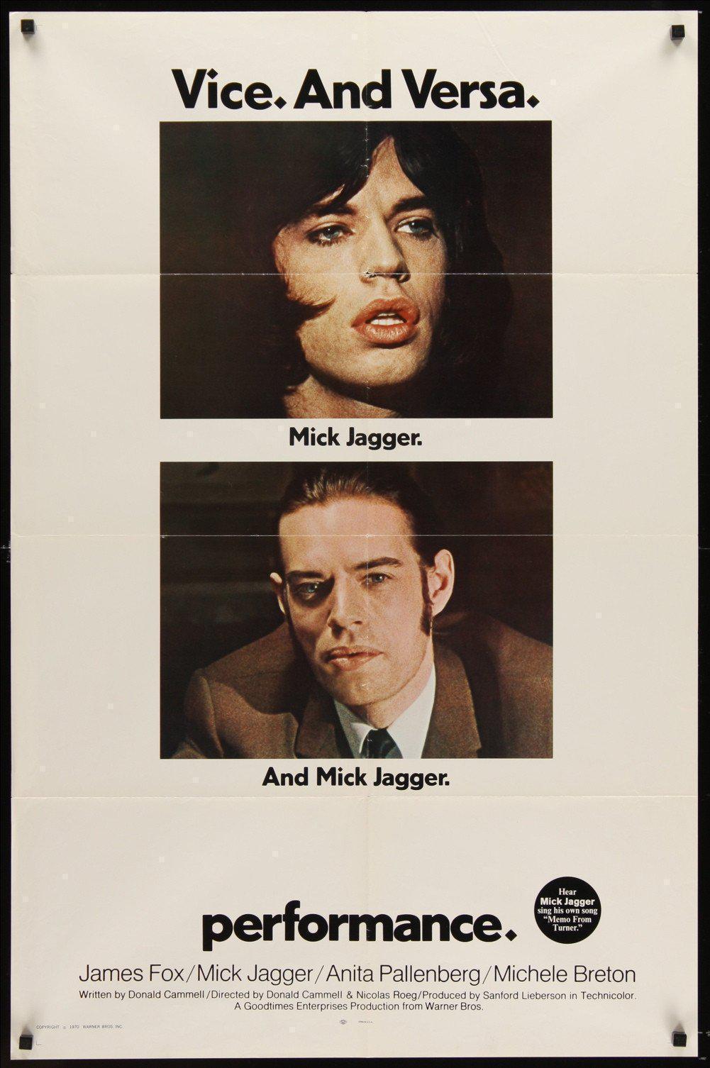 Performance Original Vintage Movie Poster