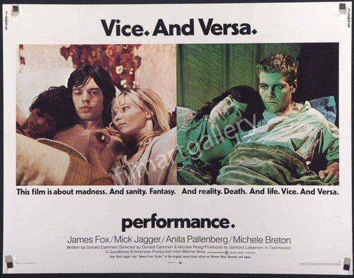 Performance Original Vintage Movie Poster