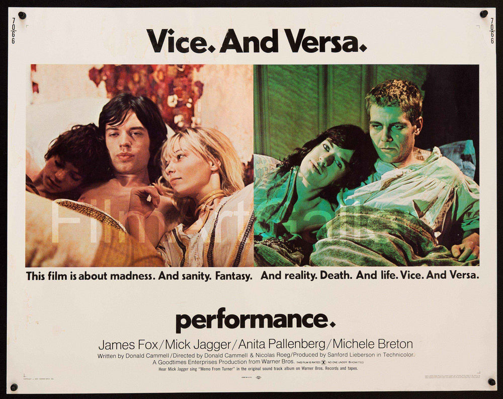 Performance Original Vintage Movie Poster