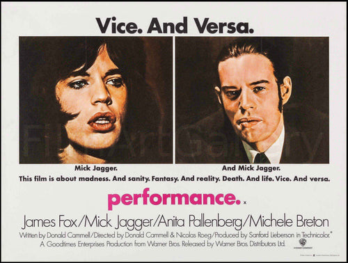 Performance Original Vintage Movie Poster