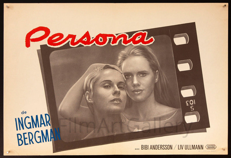 Persona Belgian (14x22) Original Vintage Movie Poster