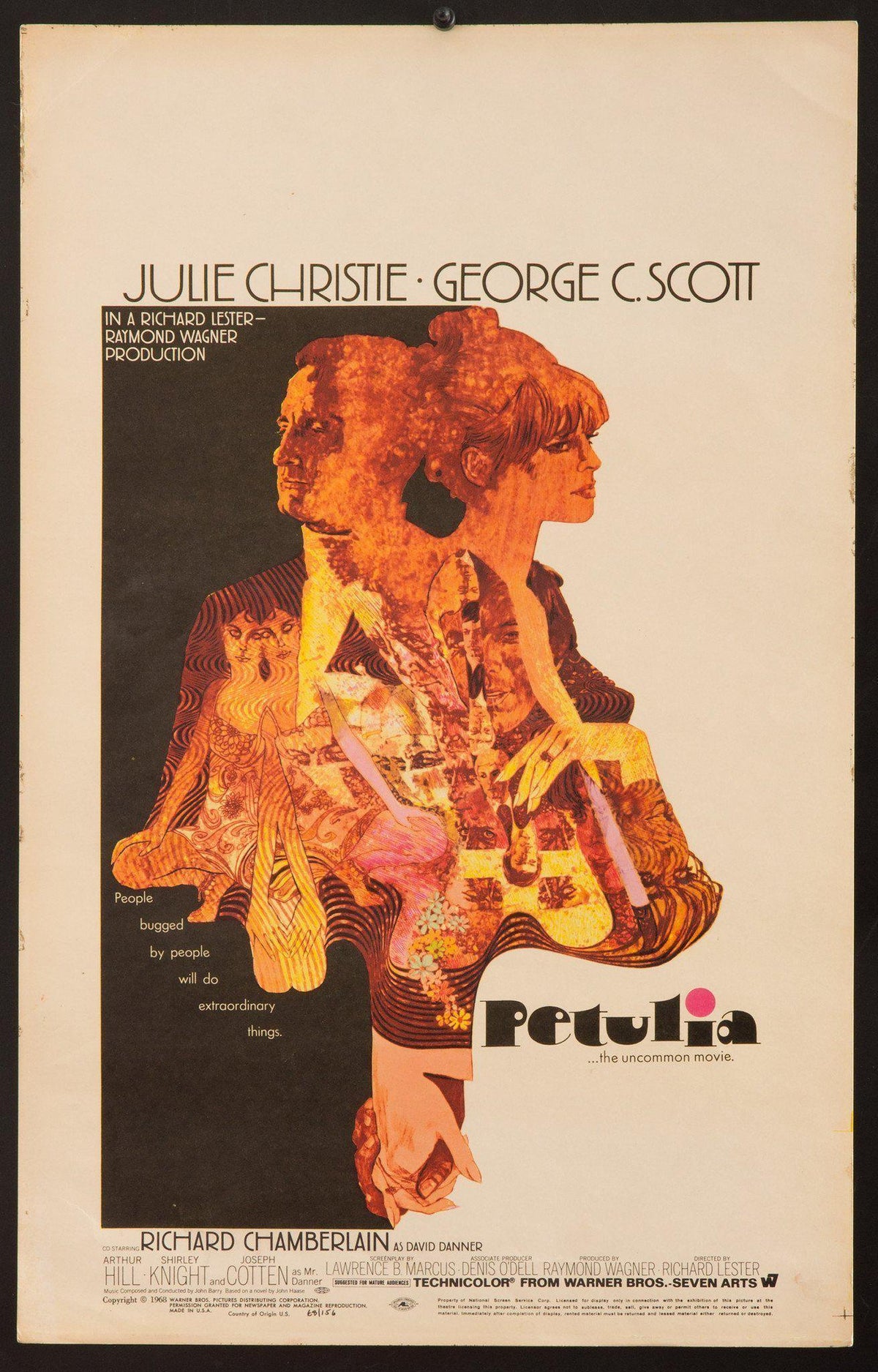 Petulia Window Card (14x22) Original Vintage Movie Poster