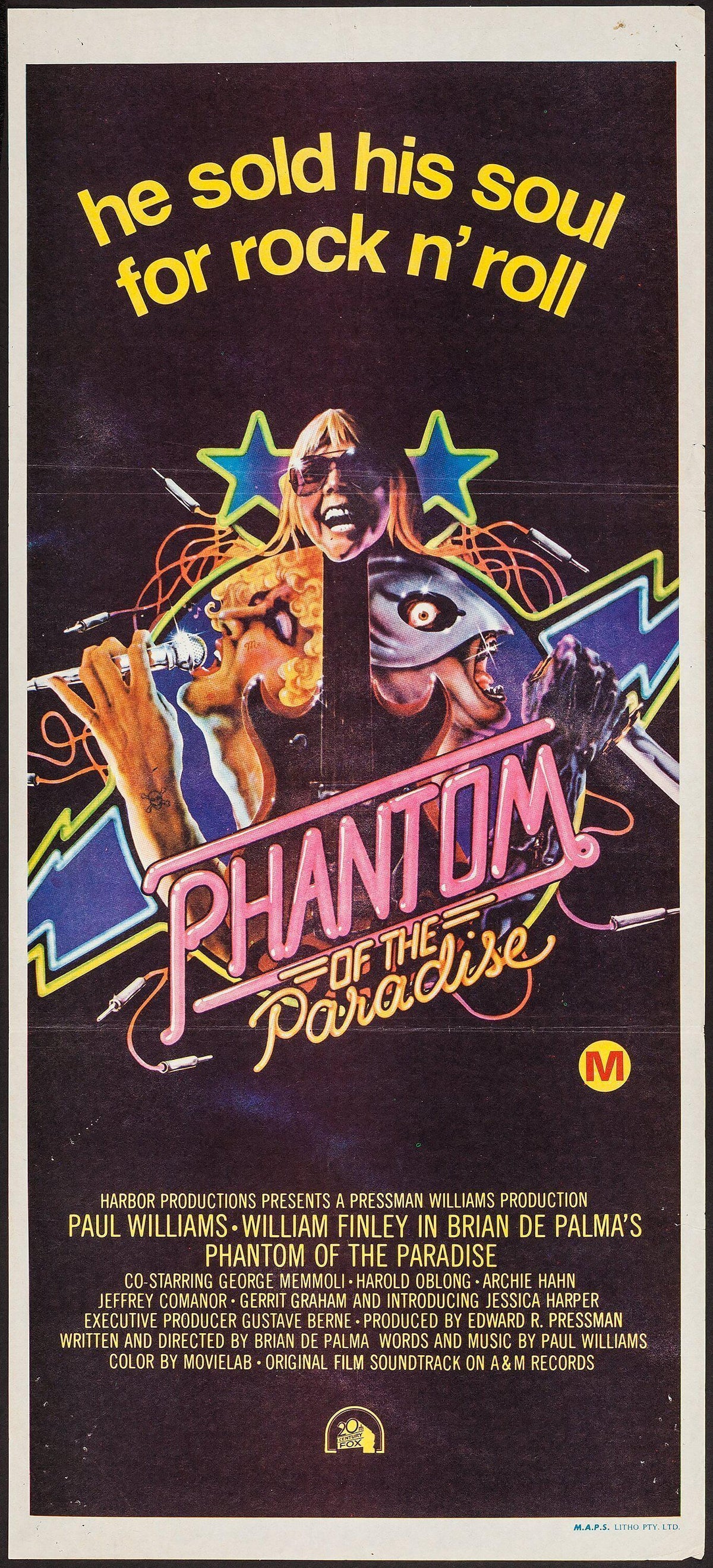 Phantom of the Paradise Original Vintage Movie Poster