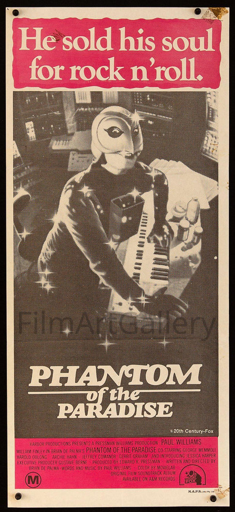 Phantom of the Paradise Original Vintage Movie Poster