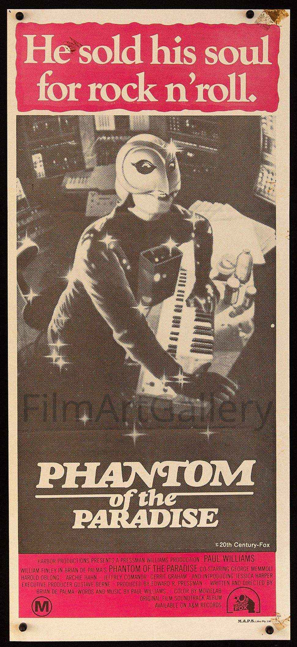 Phantom of the Paradise Original Vintage Movie Poster