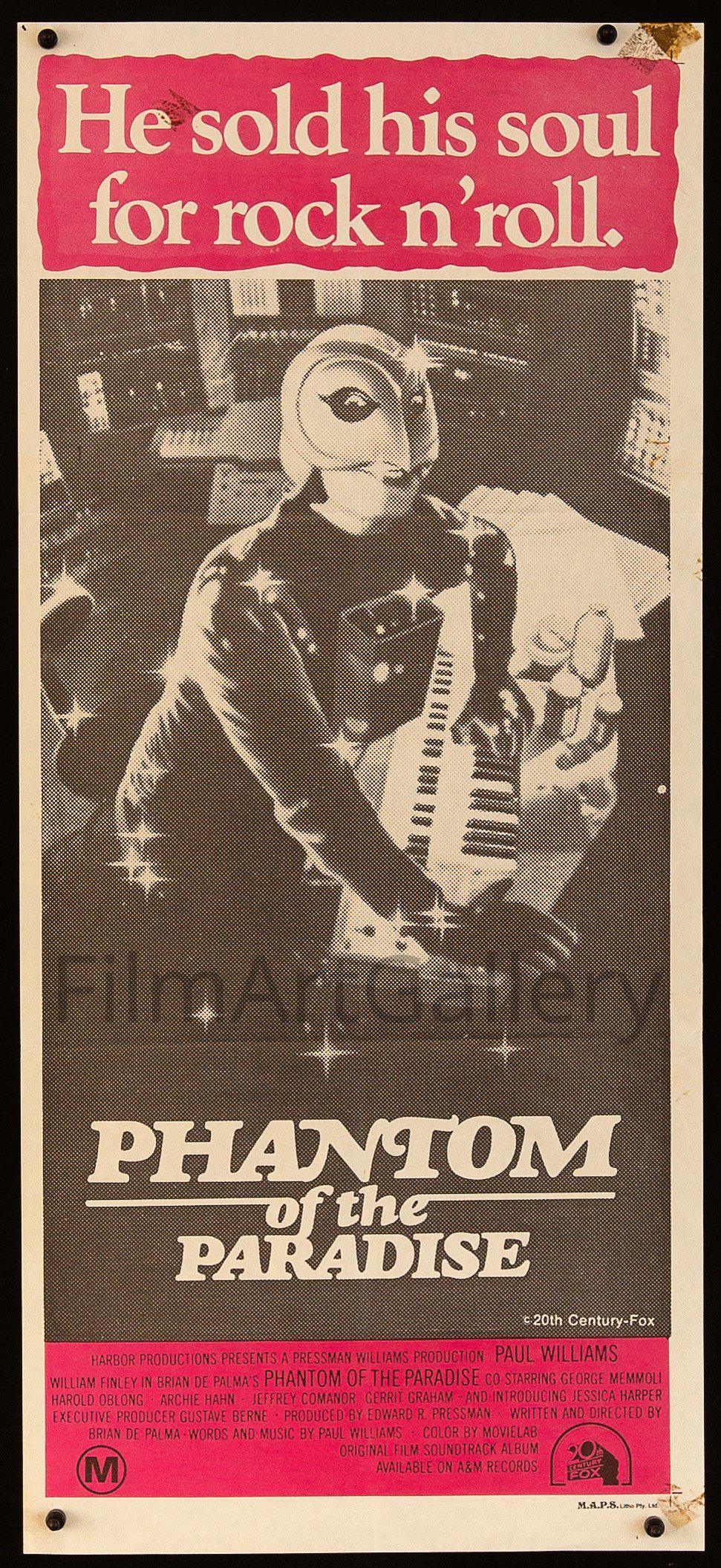 Phantom of the Paradise Original Vintage Movie Poster