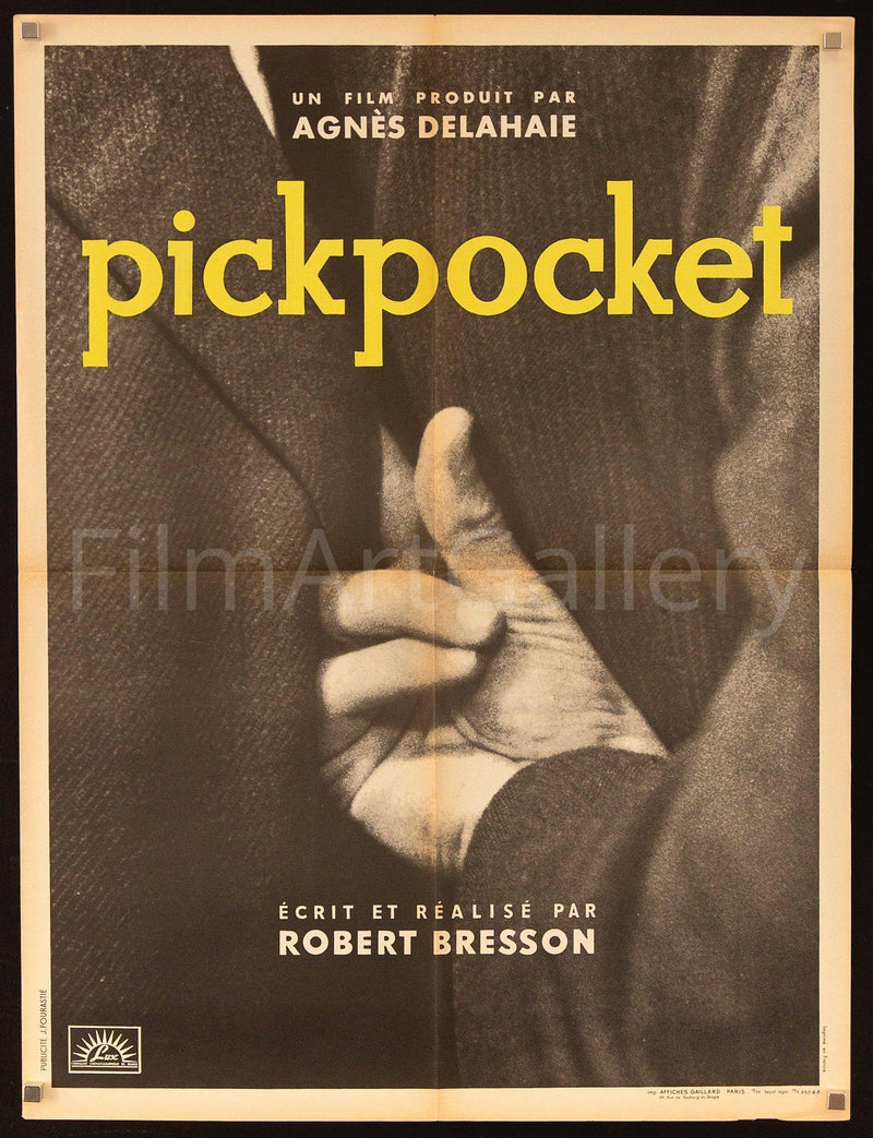 Pickpocket French Small (23x32) Original Vintage Movie Poster