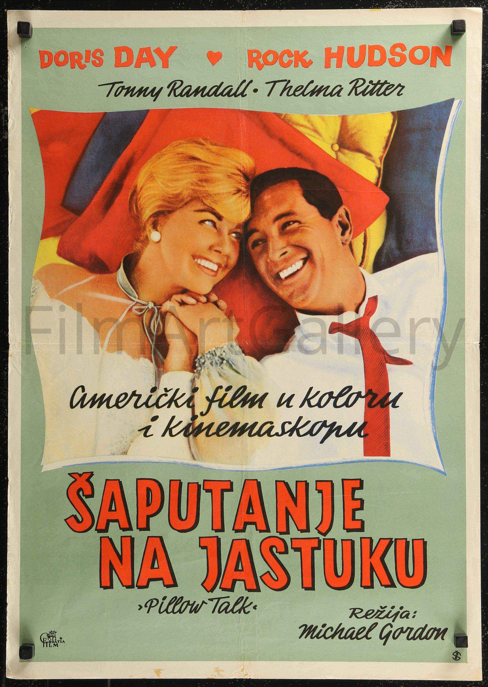Pillow Talk Original Vintage Movie Poster