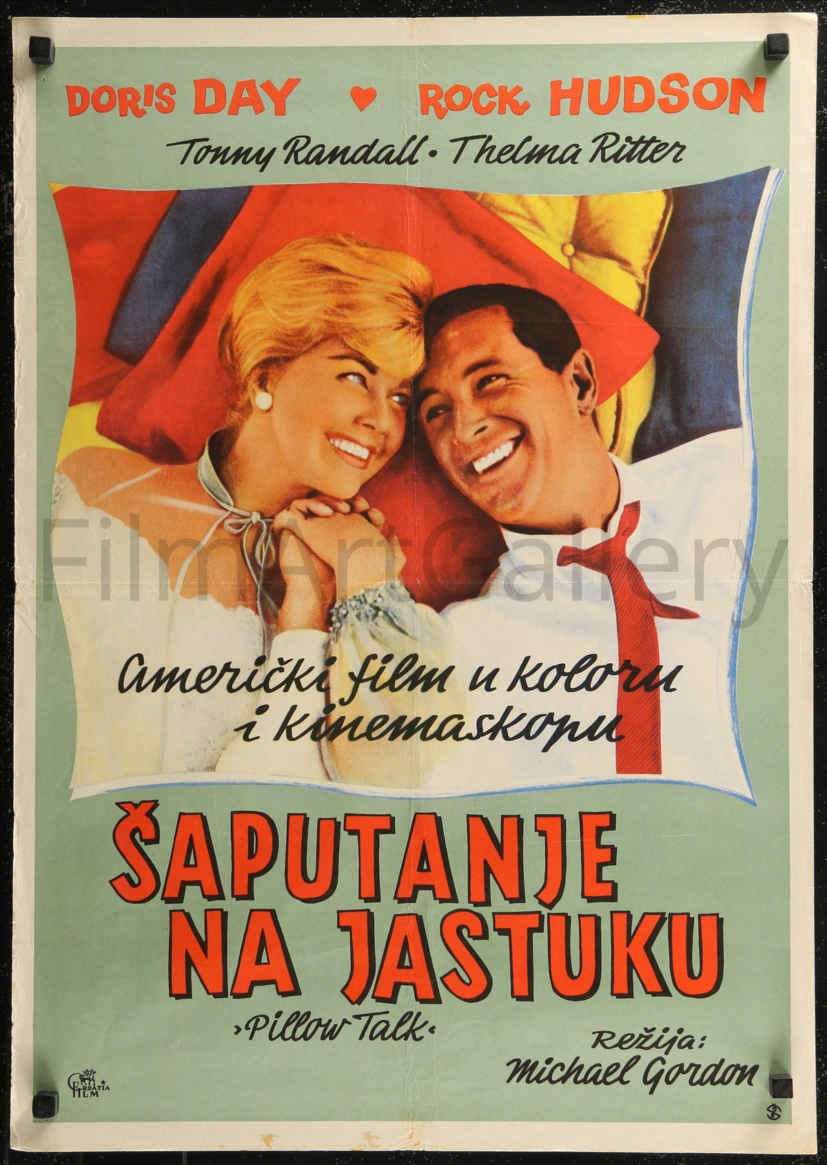 Pillow Talk Original Vintage Movie Poster