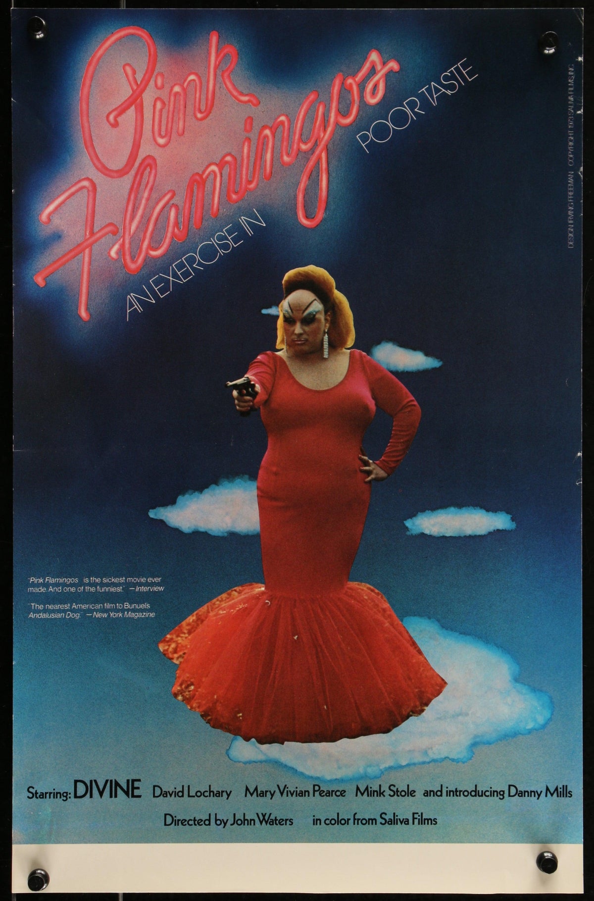 Pink Flamingos 11x17 Original Vintage Movie Poster