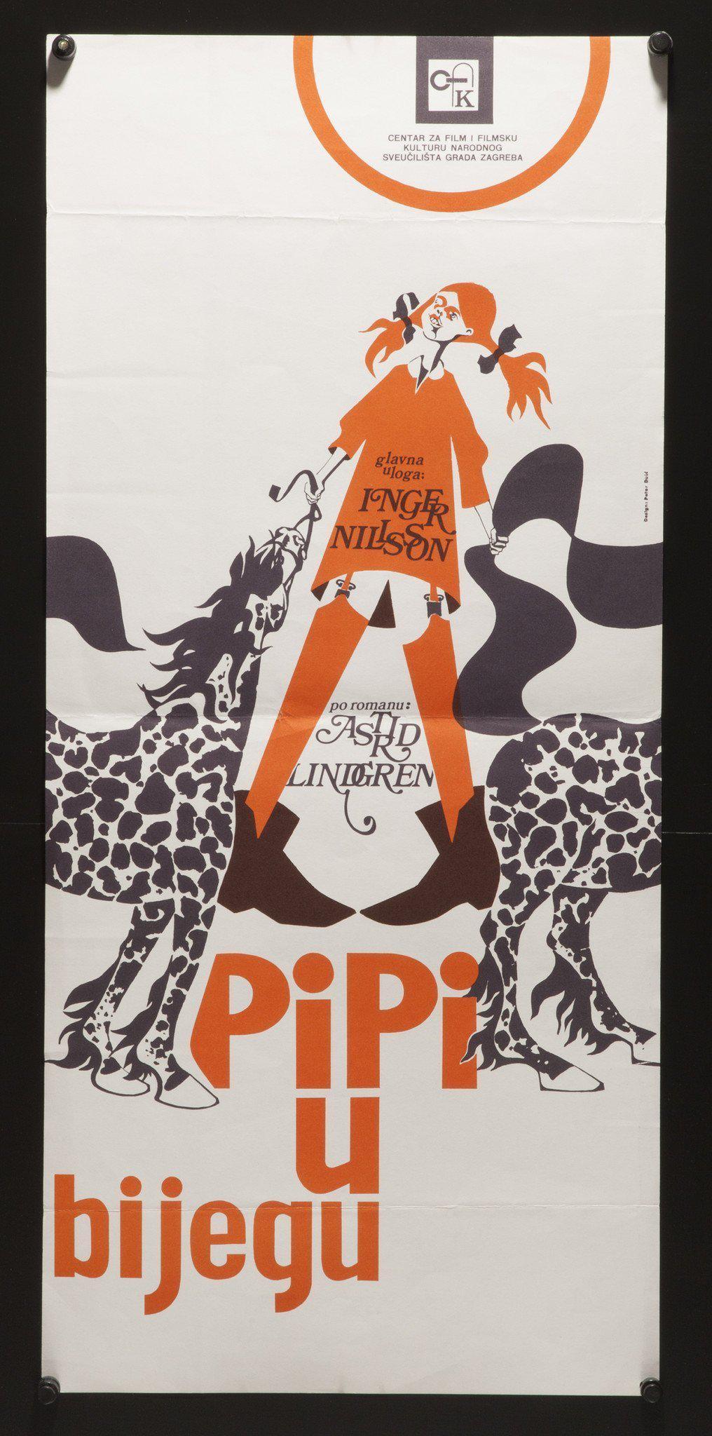 Pippi (Longstocking) On the Run Original Vintage Movie Poster