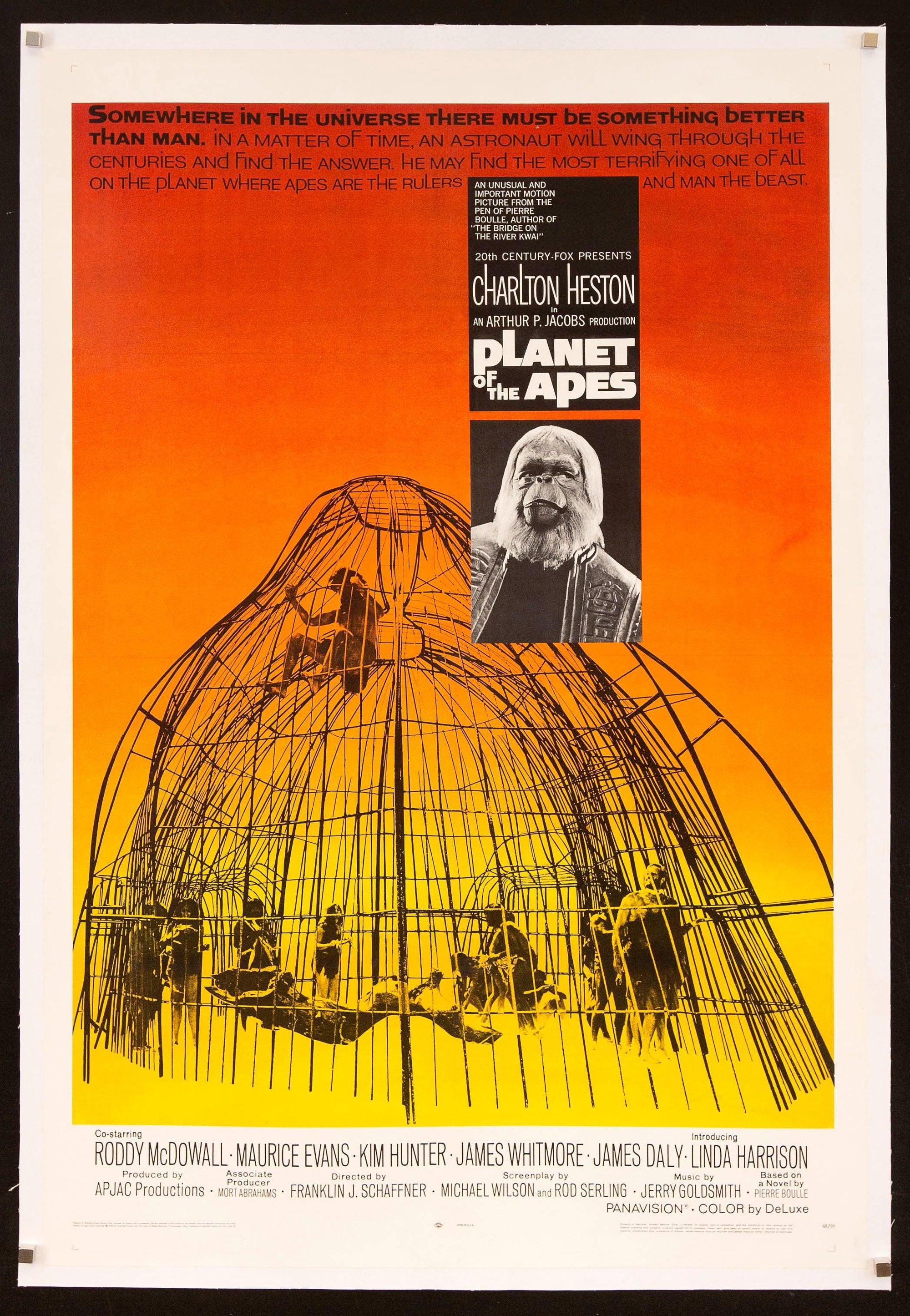 Planet of the Apes 1 Sheet (27x41) Original Vintage Movie Poster