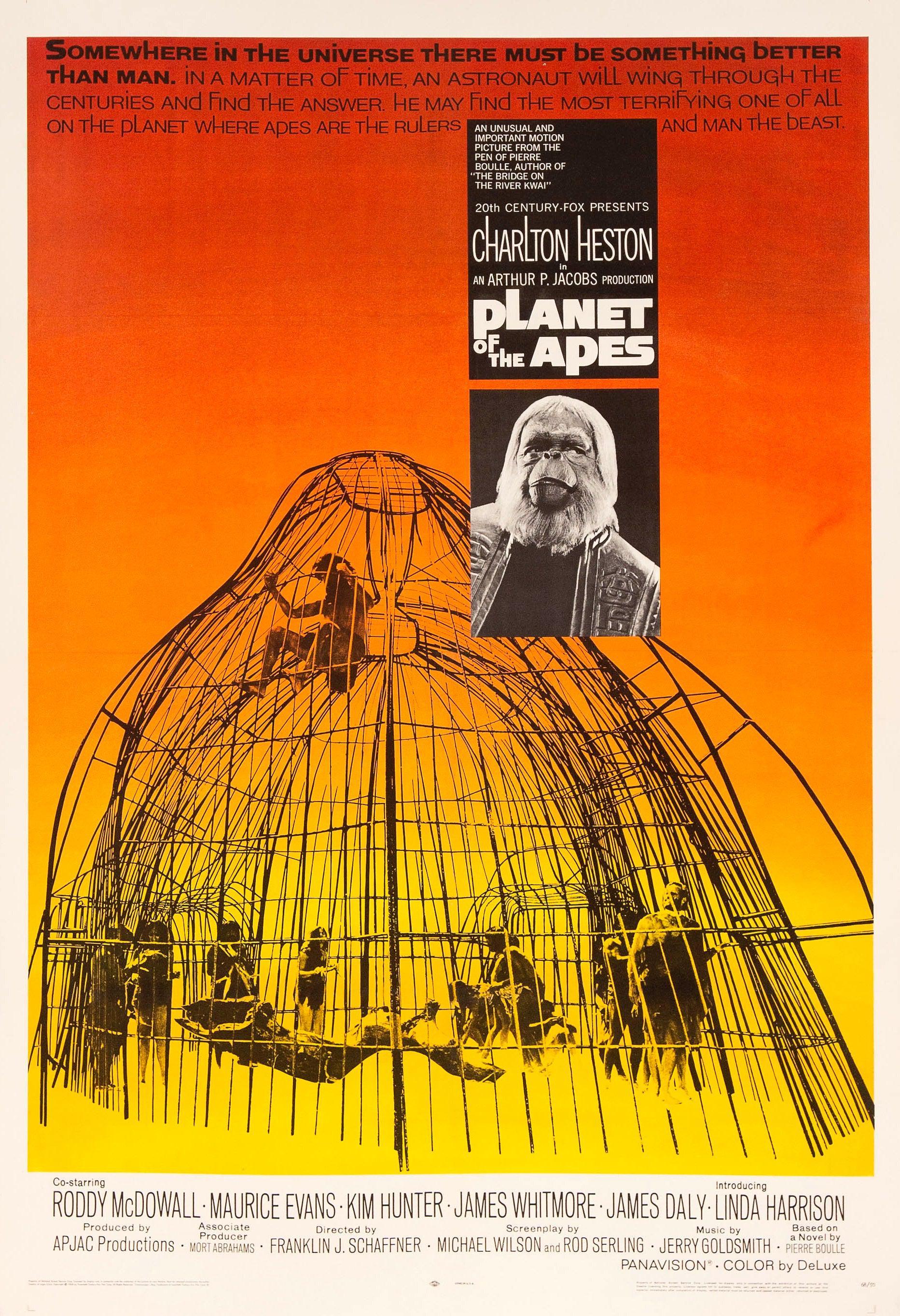 Planet of the Apes 1 Sheet (27x41) Original Vintage Movie Poster