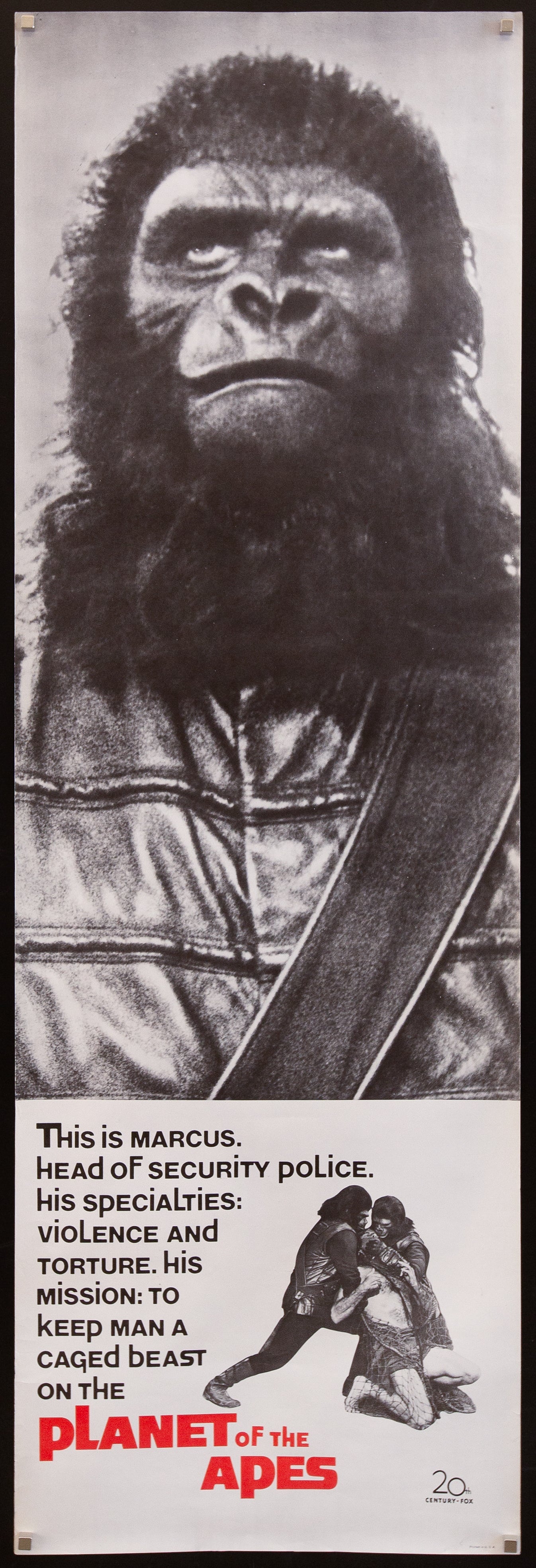 大人女性の Planet 20x60 1968 Poster Movie Apes the of コレクション
