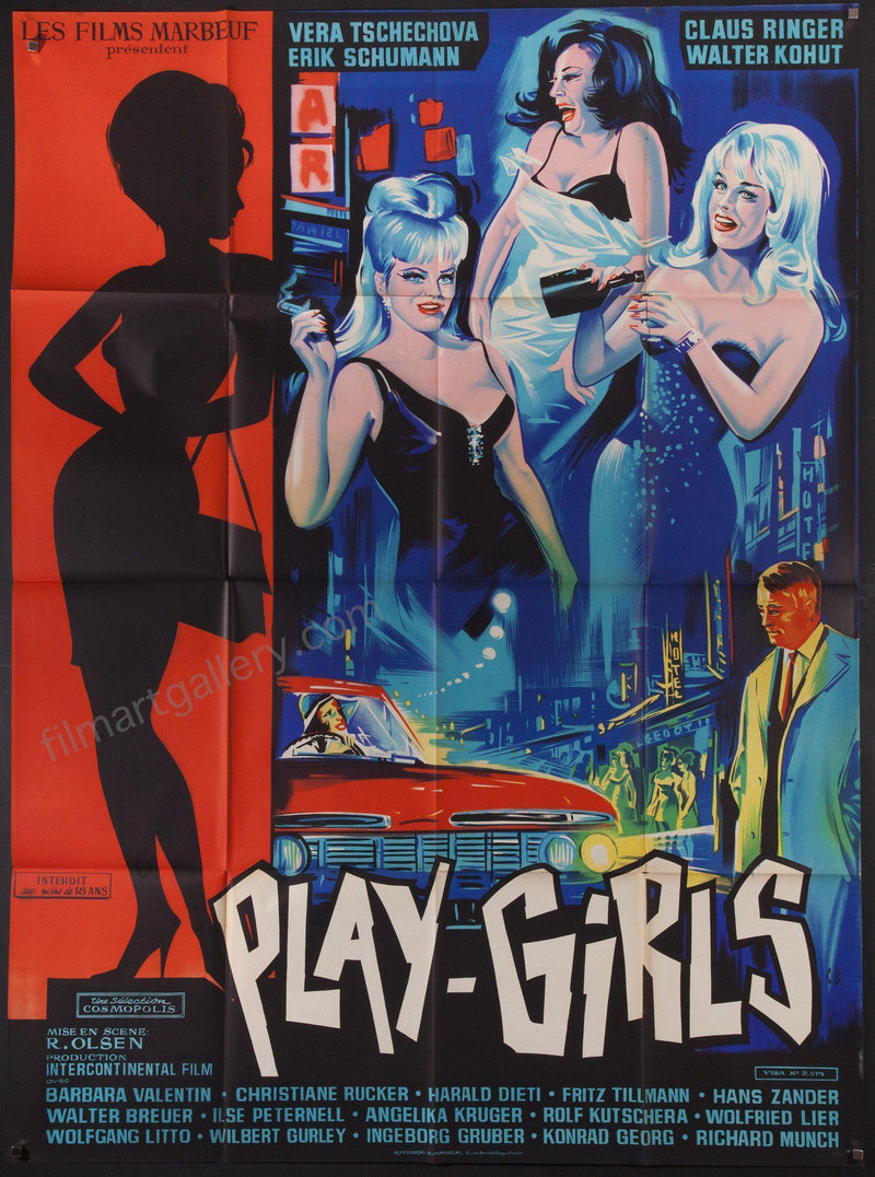 Play-Girls French 1 panel (47x63) Original Vintage Movie Poster