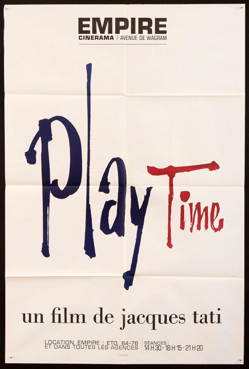 Play Time French medium (31x47) Original Vintage Movie Poster