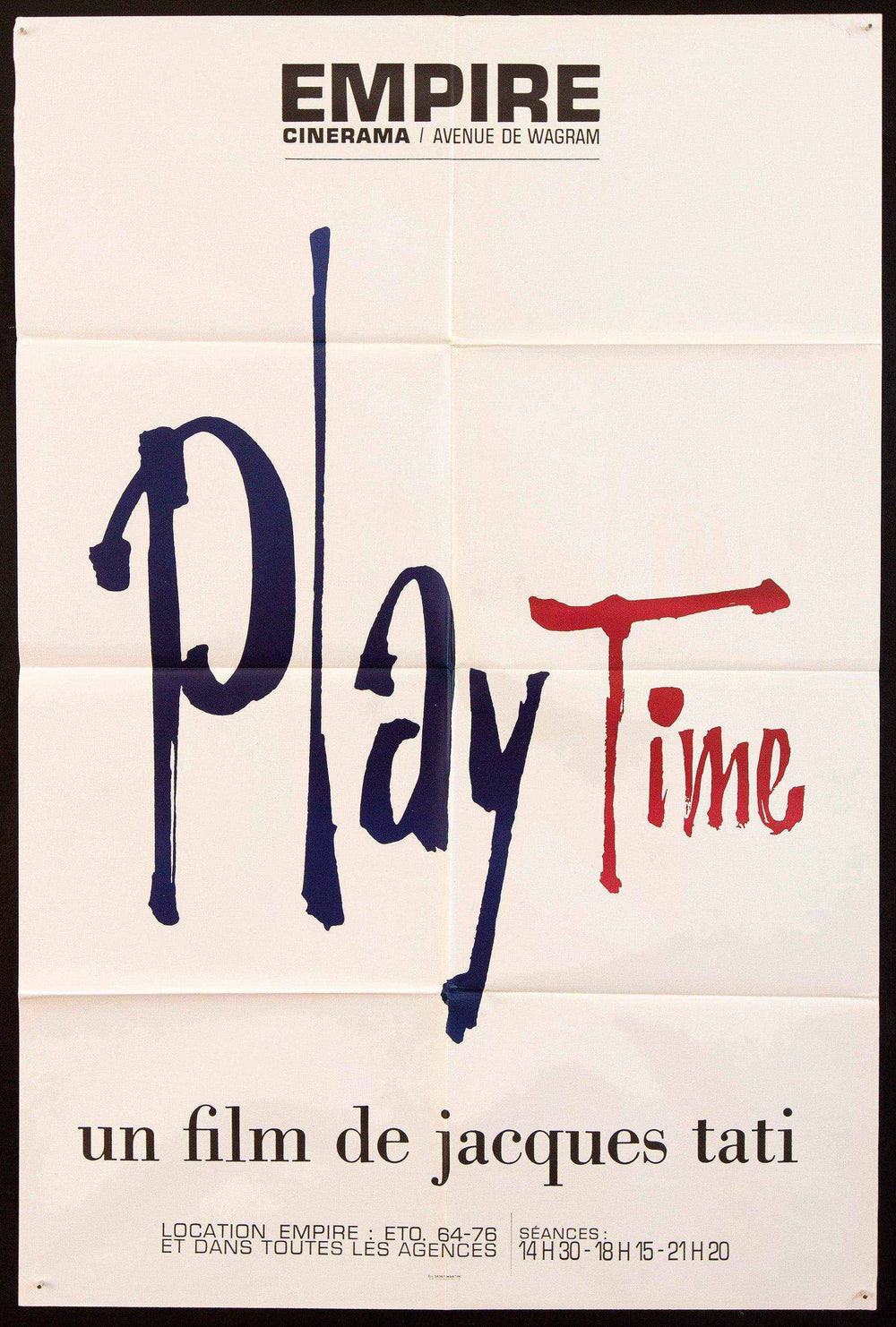 Play Time Original Vintage Movie Poster