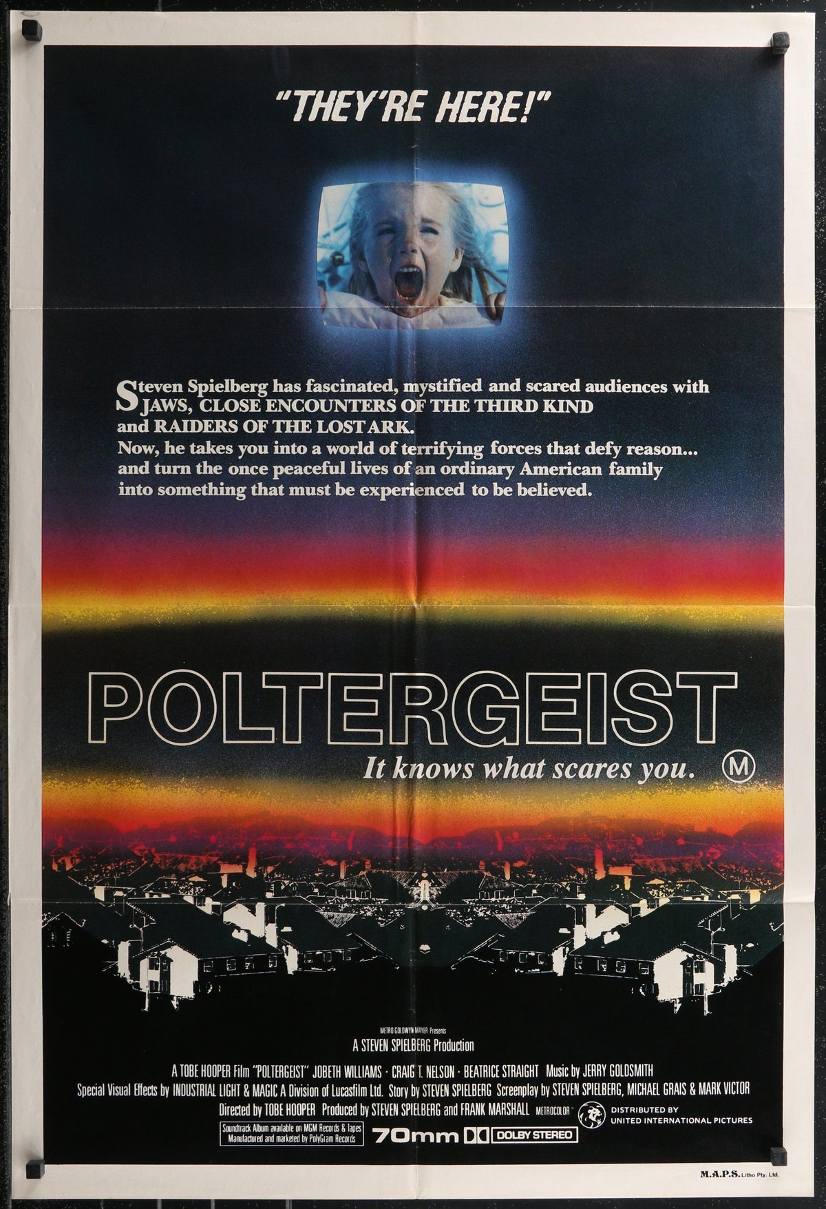 Poltergeist Original Vintage Movie Poster